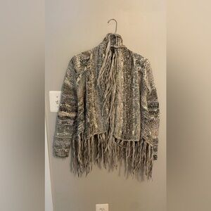 Free People Birkenstock Fringe Cardigan